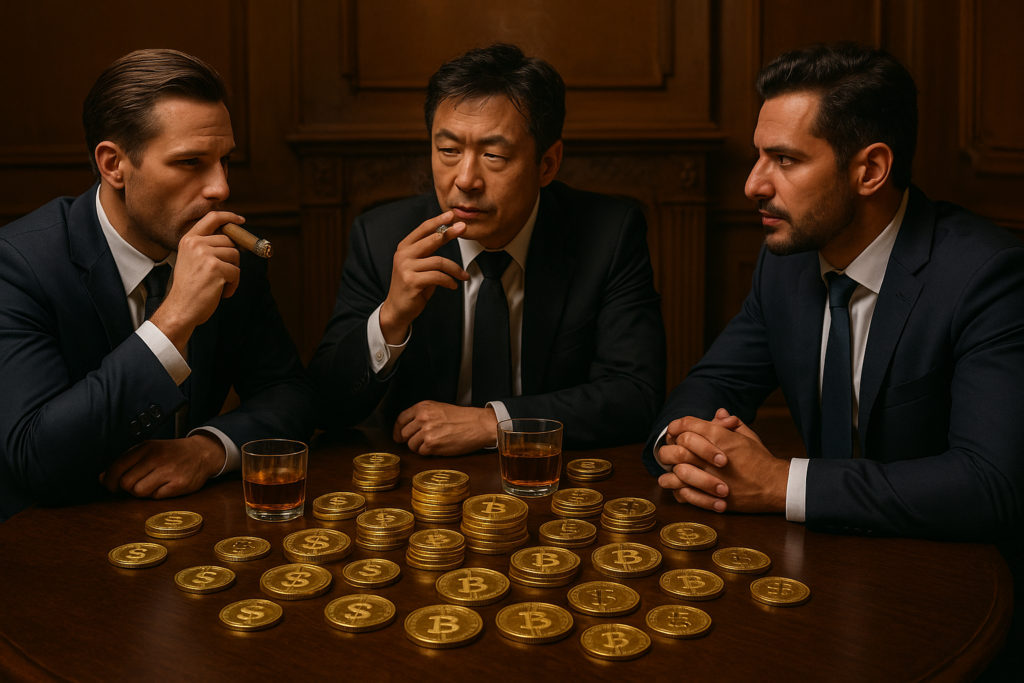 Empresarios hablando sobre qué es Bitcoin y su impacto en la economía digital