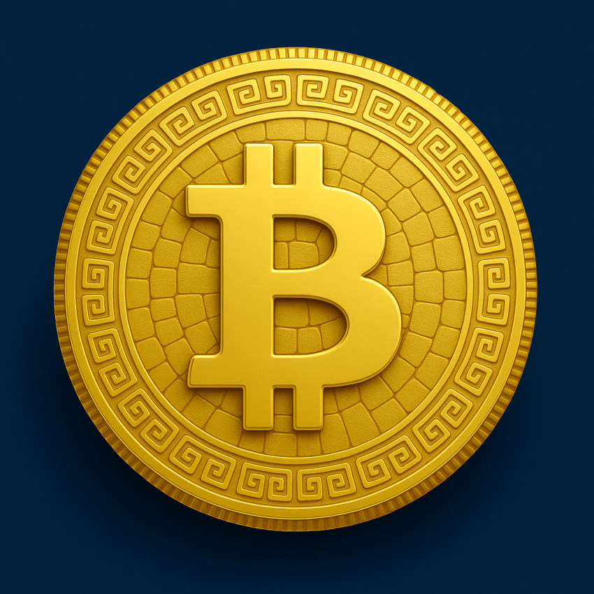 Inca-style Bitcoin art symbolizing Bitcoin USDT Price and the evolution of digital currency.